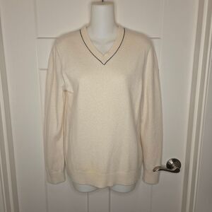 Theory Jagger Cashmere V-neck Pullover Sweater Size Small